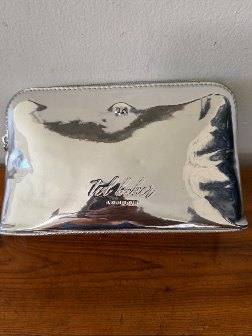 Ted Baker Metallic Silver Women’s Makeup Pouch 💄